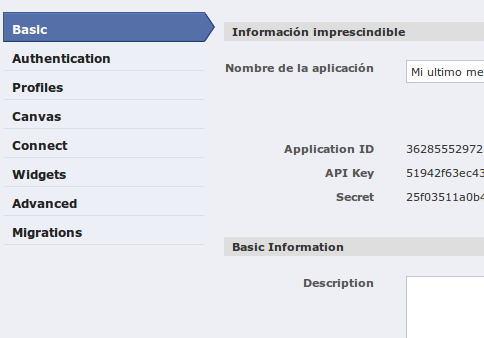 Aplicación FB