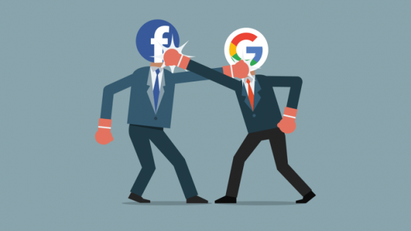 Faceoobk versus Google